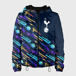 Куртка с капюшоном женская Tottenham градиентные мячи, цвет: 3D-черный