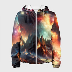 Женская куртка Space landscape with mountains