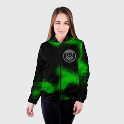 Куртка с капюшоном женская PSG sport halftone, цвет: 3D-черный — фото 2