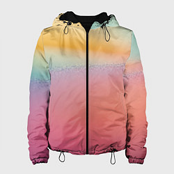 Женская куртка Радужные переходы градиент