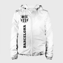 Куртка с капюшоном женская Barcelona sport на светлом фоне по-вертикали, цвет: 3D-белый