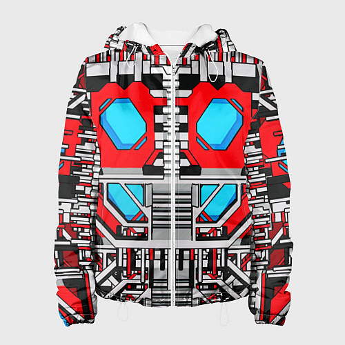 Женская куртка Броня оптимуса прайма трансформеры / 3D-Белый – фото 1