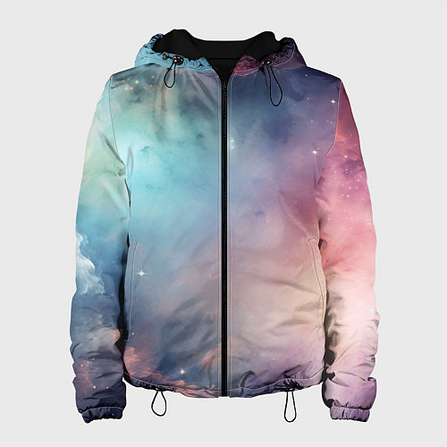 Женская куртка Нежный космос / 3D-Черный – фото 1