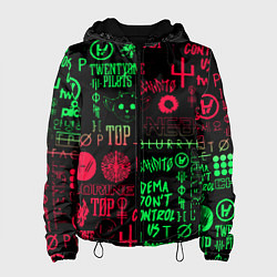 Женская куртка Twenty one pilots pattern rock steel