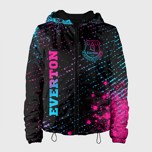 Женская куртка Everton - neon gradient вертикально / 3D-Черный – фото 1
