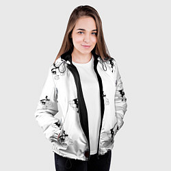 Куртка с капюшоном женская Вырываются из футболки, цвет: 3D-черный — фото 2