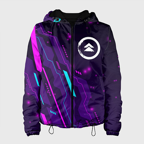 Женская куртка Ghost of Tsushima neon gaming / 3D-Черный – фото 1