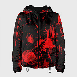 Женская куртка Брызги крови паттерн