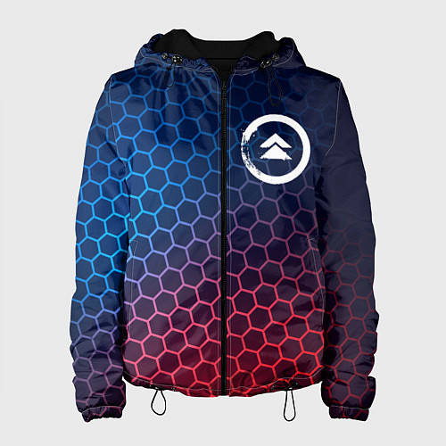 Женская куртка Ghost of Tsushima неоновые соты / 3D-Черный – фото 1