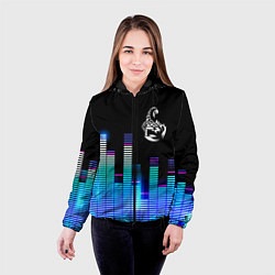 Куртка с капюшоном женская Scorpions эквалайзер, цвет: 3D-черный — фото 2