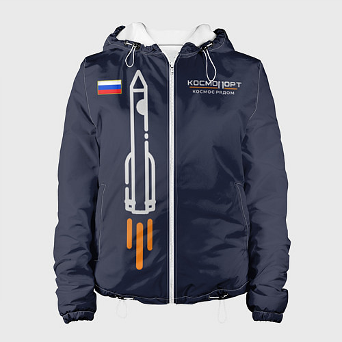 Женская куртка Космопорт базовый 01 / 3D-Белый – фото 1