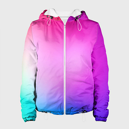 Женская куртка Colorful gradient / 3D-Белый – фото 1