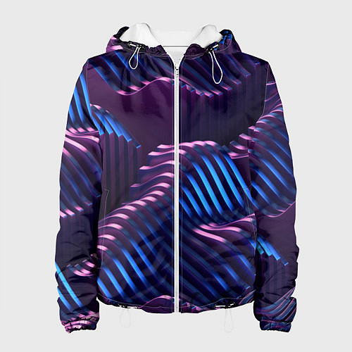 Женская куртка Объемные пластины изгибающиеся / 3D-Белый – фото 1