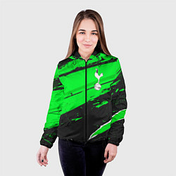 Куртка с капюшоном женская Tottenham sport green, цвет: 3D-черный — фото 2
