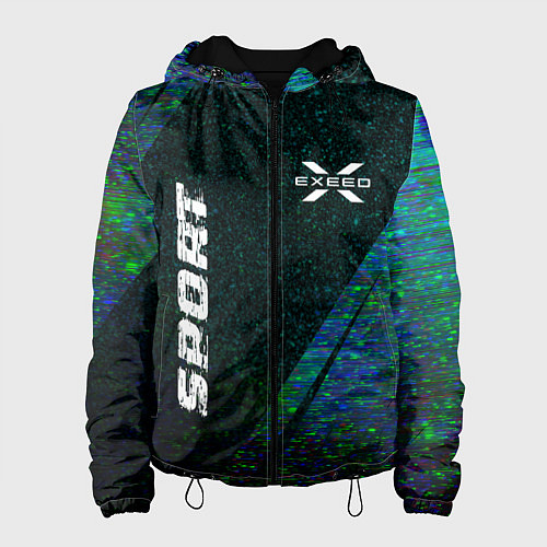 Женская куртка Exeed sport glitch blue / 3D-Черный – фото 1