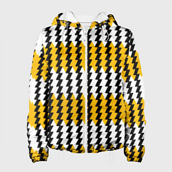 Женская куртка Вертикальные жёлто-белые полосы