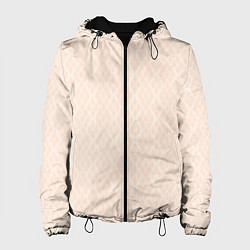 Женская куртка Полосы узоры светло-бежевый