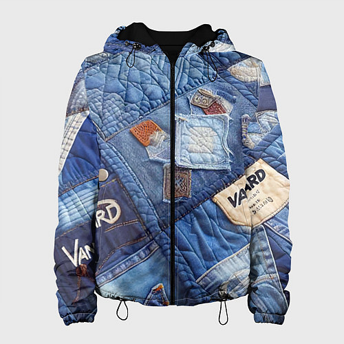 Женская куртка Vanguard jeans patchwork - ai art / 3D-Черный – фото 1