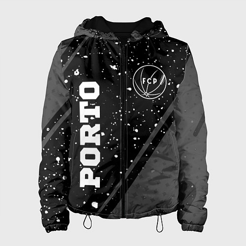 Женская куртка Porto sport на темном фоне вертикально / 3D-Черный – фото 1