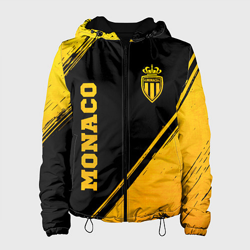 Женская куртка Monaco - gold gradient вертикально / 3D-Черный – фото 1