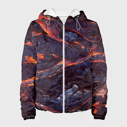 Женская куртка Лавовые реки / 3D-Белый – фото 1