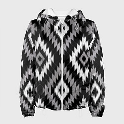 Женская куртка Геометрический узор икат - ромбы