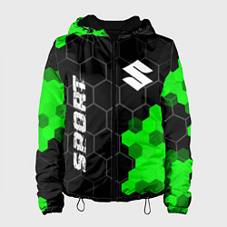 Женская куртка Suzuki green sport hexagon