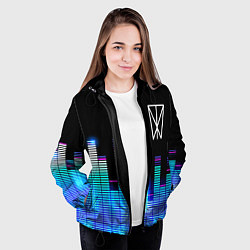 Куртка с капюшоном женская Within Temptation эквалайзер, цвет: 3D-черный — фото 2