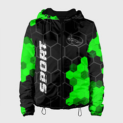Женская куртка Jaguar green sport hexagon