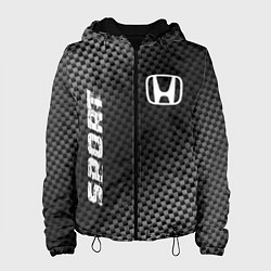 Куртка с капюшоном женская Honda sport carbon, цвет: 3D-черный