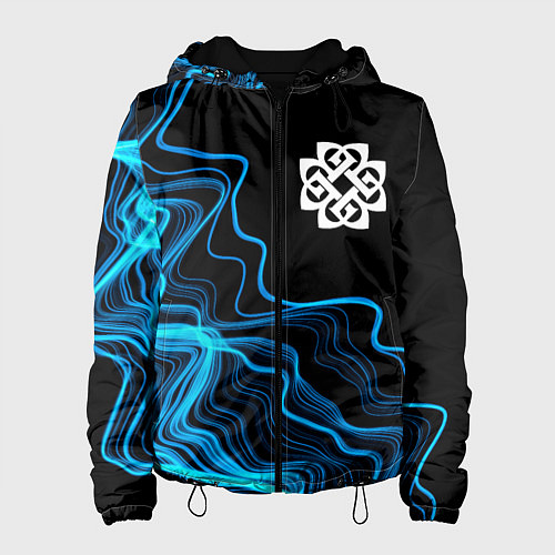 Женская куртка Breaking Benjamin sound wave / 3D-Черный – фото 1