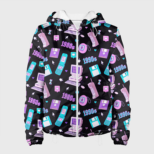 Женская куртка Game over 1980 1990 / 3D-Белый – фото 1