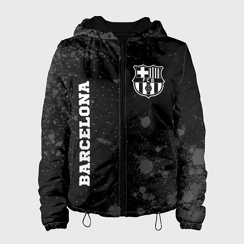 Женская куртка Barcelona sport на темном фоне вертикально / 3D-Черный – фото 1