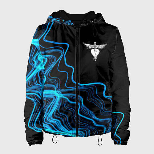 Женская куртка Bon Jovi sound wave / 3D-Черный – фото 1