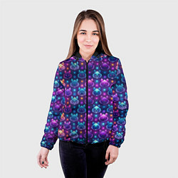 Куртка с капюшоном женская Фурри мордочки лисица, цвет: 3D-черный — фото 2