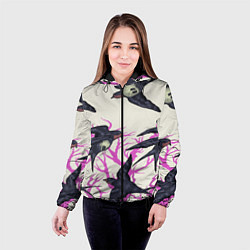 Куртка с капюшоном женская Migratory birds, цвет: 3D-черный — фото 2