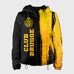 Женская куртка Club Brugge - gold gradient по-вертикали