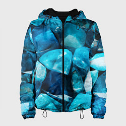 Женская куртка Аквамарин камни минералы крупный план