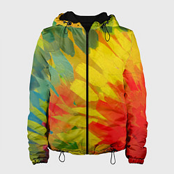 Женская куртка Абстракция цветение акрил