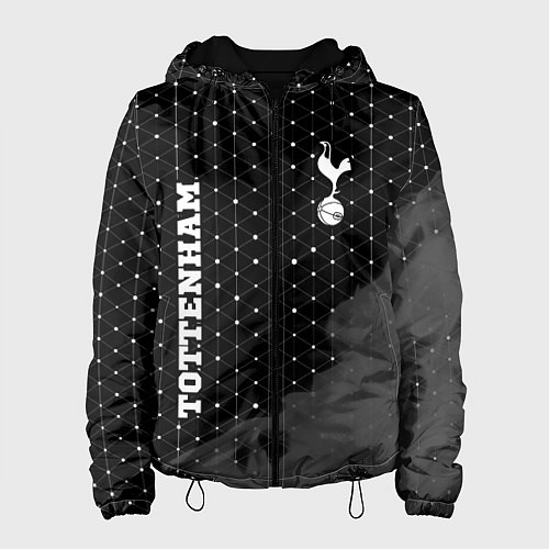 Женская куртка Tottenham sport на темном фоне вертикально / 3D-Черный – фото 1