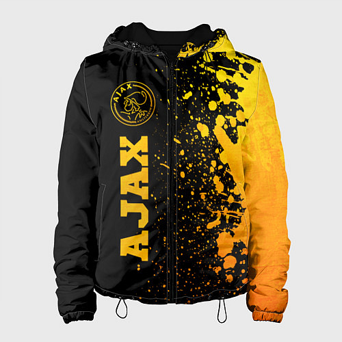 Женская куртка Ajax - gold gradient по-вертикали / 3D-Черный – фото 1