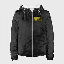 Куртка с капюшоном женская Нирвана на спине, цвет: 3D-белый