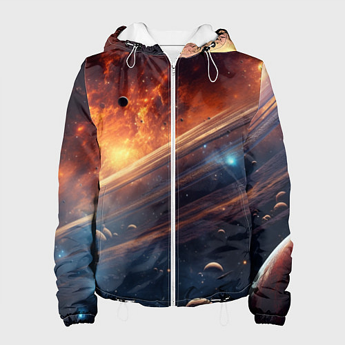 Женская куртка Млечный путь космос / 3D-Белый – фото 1