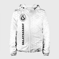 Куртка с капюшоном женская Galatasaray sport на светлом фоне по-вертикали, цвет: 3D-белый