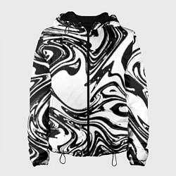 Женская куртка Абстрактная черно-белая
