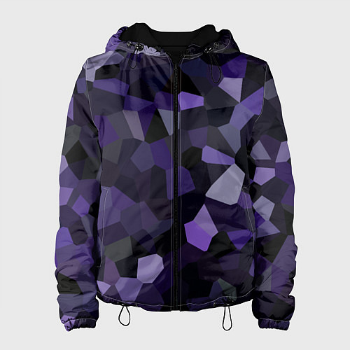 Женская куртка Кристаллизация темно-фиолетового / 3D-Черный – фото 1