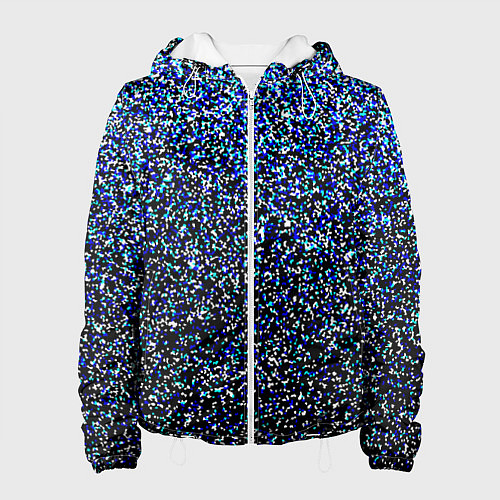 Женская куртка Шум пикселей / 3D-Белый – фото 1