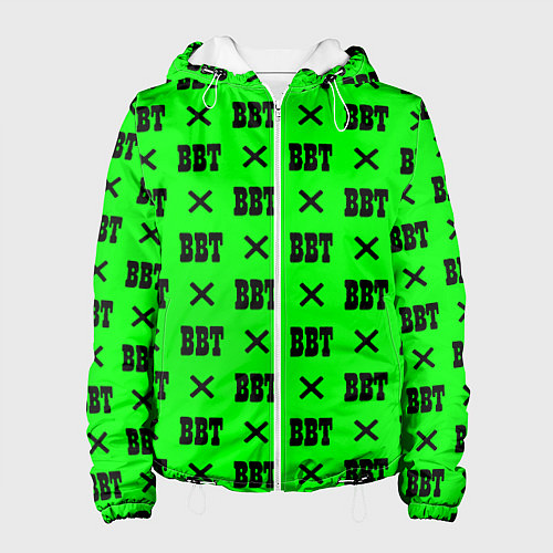 Женская куртка BBT logo green steel / 3D-Белый – фото 1