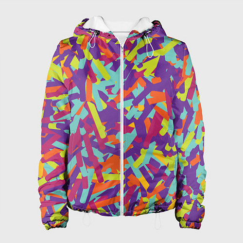 Женская куртка Конфитти / 3D-Белый – фото 1