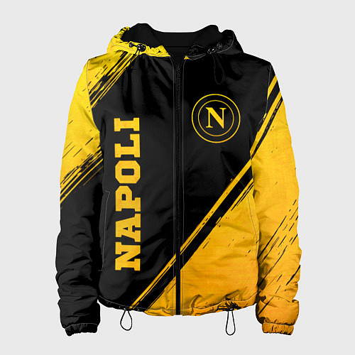 Женская куртка Napoli - gold gradient вертикально / 3D-Черный – фото 1